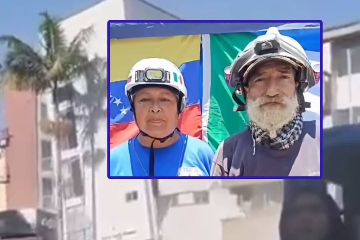 Comandante Cienfuegos, del equipo de topos mexicanos pide apoyo logístico desde Venezuela para movilizarse a Colombia y apoyar en el terremoto