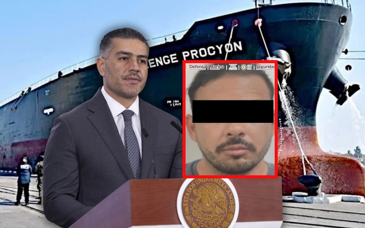 Harfuch vincula a “El Titán” con red de huachicol fiscal ligada al Cártel del Noreste tras cateos por el decomiso de 10 millones de litros de diésel ilegal en Tamaulipas. | Crédito: Presidencia/Especial/Banco digital GH