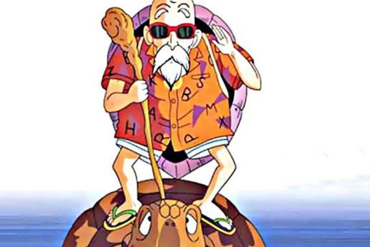 ¡Poderoso! Maestro Roshi de Dragon Ball en la vida real según la inteligencia artificial