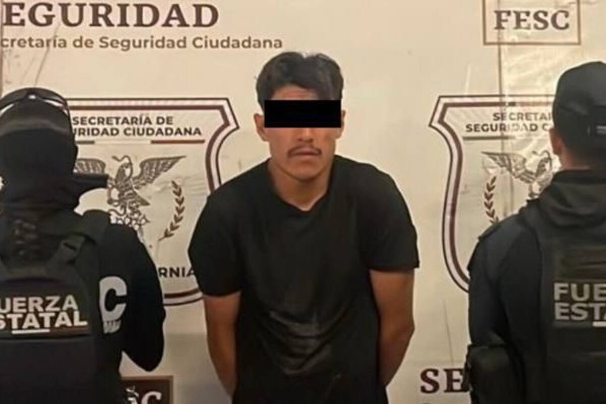 Cae presunto integrante de grupo criminal en Tecate