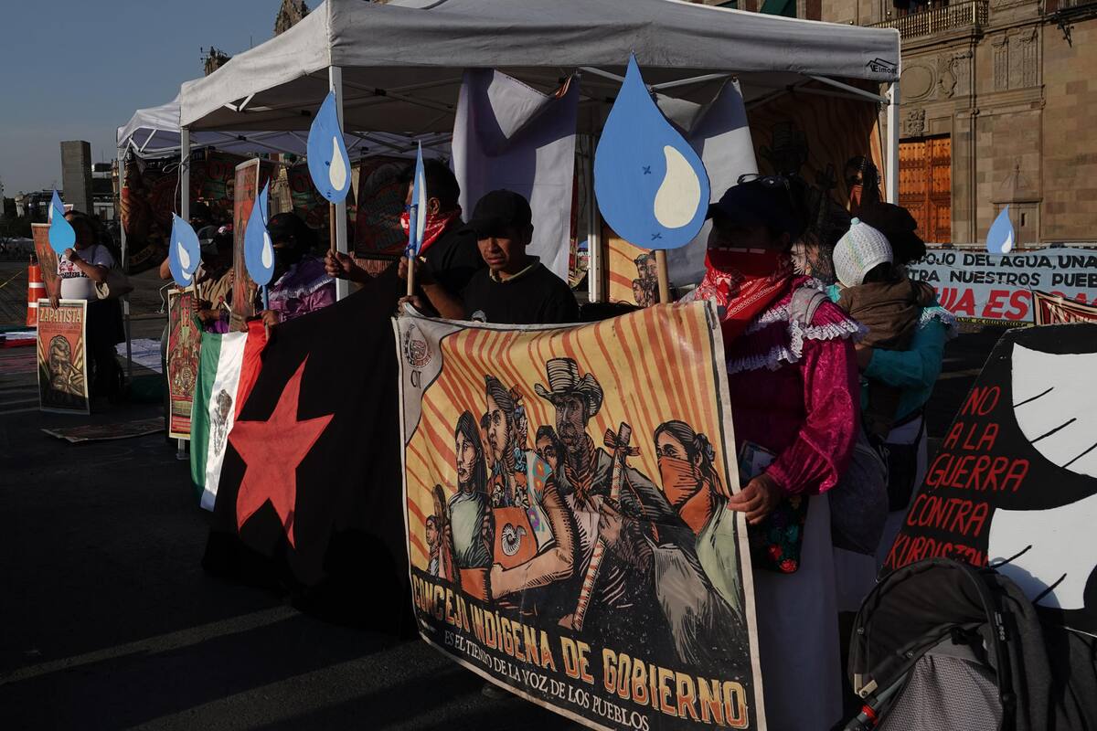 Indígenas protestan por despojo del agua en pueblos originarios de México