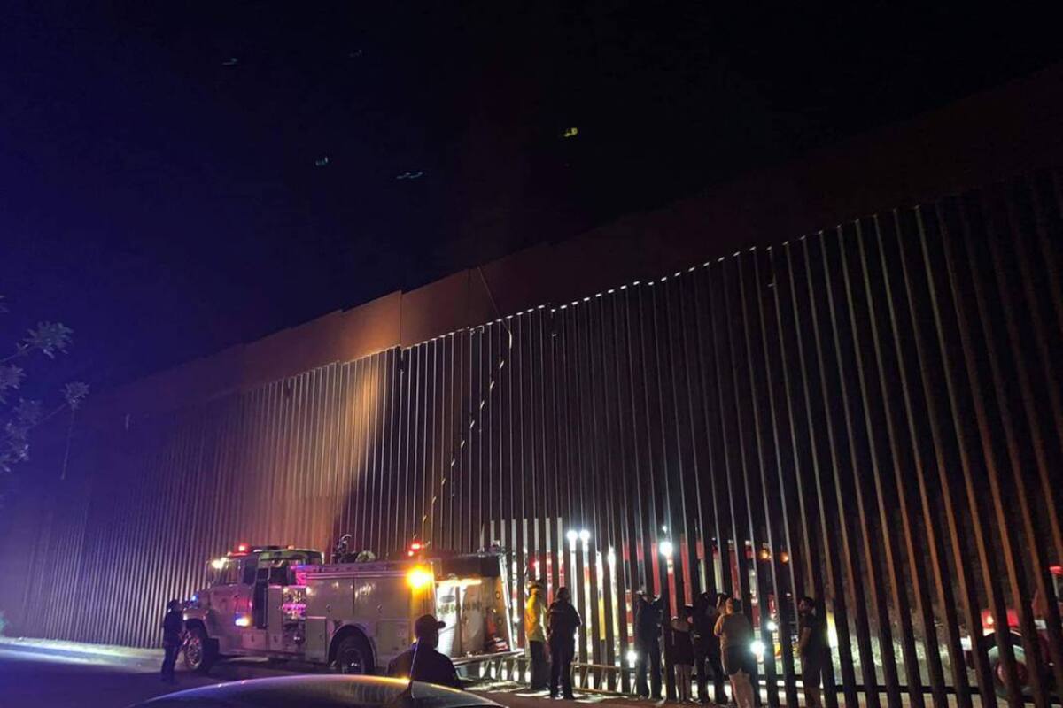 Ultiman a hombre sobre el muro fronterizo en colonia Soler