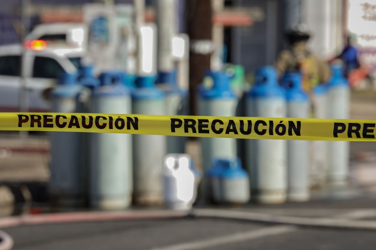 Dos accidentes seguidos de vehículos que transportan gas LP