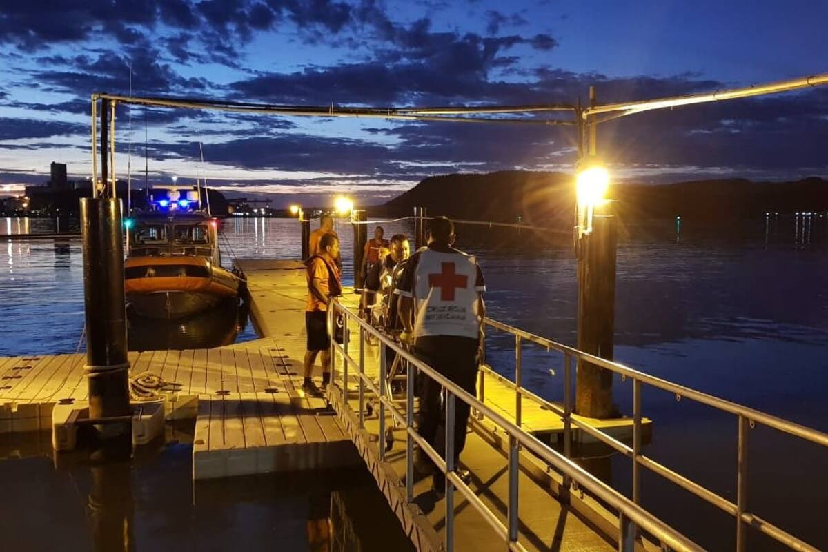 Semar evacuó a pescador de barco camaronero con infarto