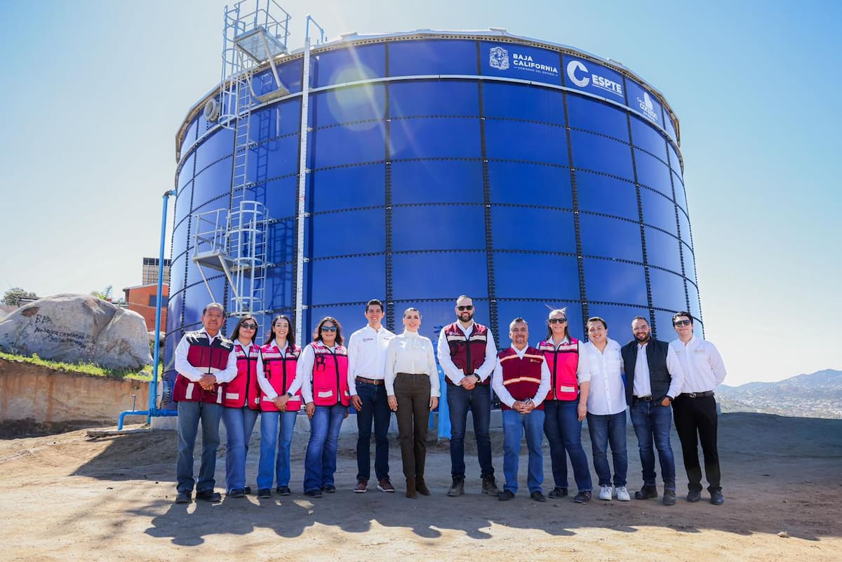 Se inauguró el Tanque Regulador y de Almacenamiento “Juárez”, que marca un antes y un después en la modernización hidráulica del municipio; asimismo, se invertirán más de 46 MDP en pavimentación a través de la estrategia Corazones. Foto: Cortesía