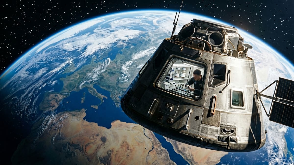 Dos farmacéuticas empezaron a fabricar medicamentos en el espacio sin depender de la NASA y buscan cristalizar tratamientos para enfermedades pulmonares raras porque la microgravedad crea moléculas más estables que duran más, requieren menos frío y podrían aplicarse con menos efectos secundarios