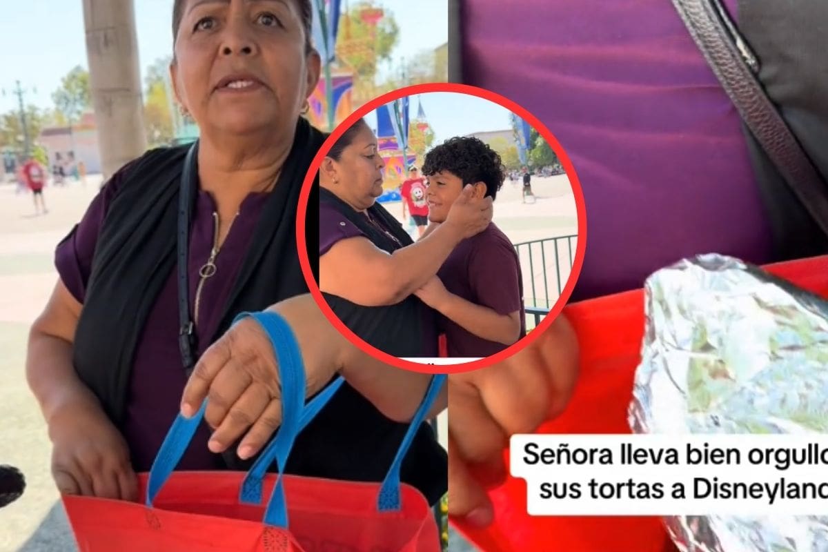 Se avergüenza de su madre por llevar tortas a Disneyland y le pide que no entren juntos
