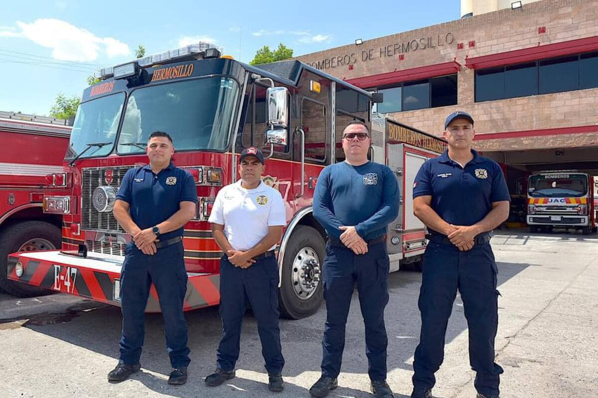 Bomberos de Hermosillo viajan a Colombia para capacitación internacional
