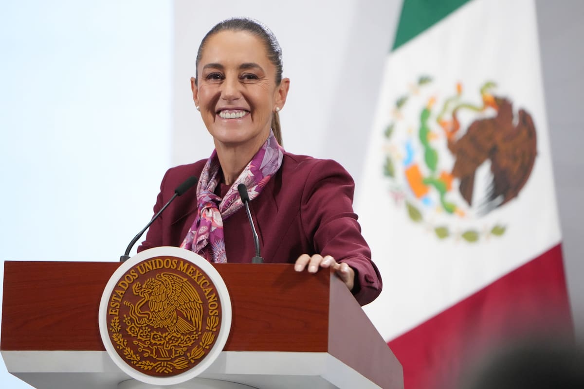 La presidenta Claudia Sheinbaum en su 'Conferencia del Pueblo' del 16 de octubre del 2025. | Crédito: Presidencia