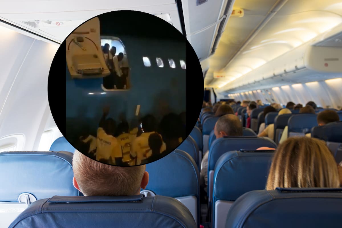 Video: Pasajeros son obligados a saltar de un avión por falta de escaleras en aeropuerto