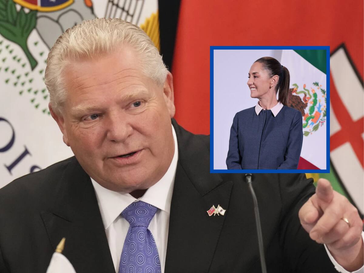 Doug Ford, jefe de gobierno de Ontario, asegura que el comparar a Canadá con México es un "insulto". | Crédito: AP/Presidencia de México