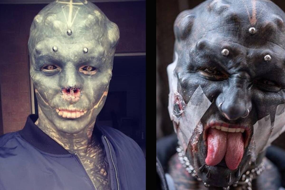 Hombre se 'quita' nariz y orejas para cumplir su sueño: ser un alien