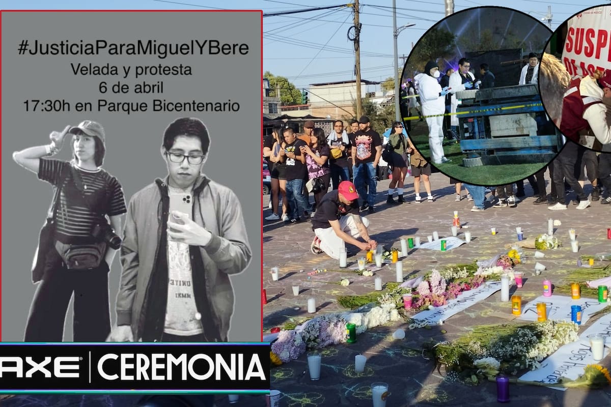 Protestan en Parque Bicentenario las muertes de Berenice y Miguel, dos fotógrafos que fueron aplastados por una grúa no aprobada por Protección Civil en el Festival AXE Ceremonia 2025