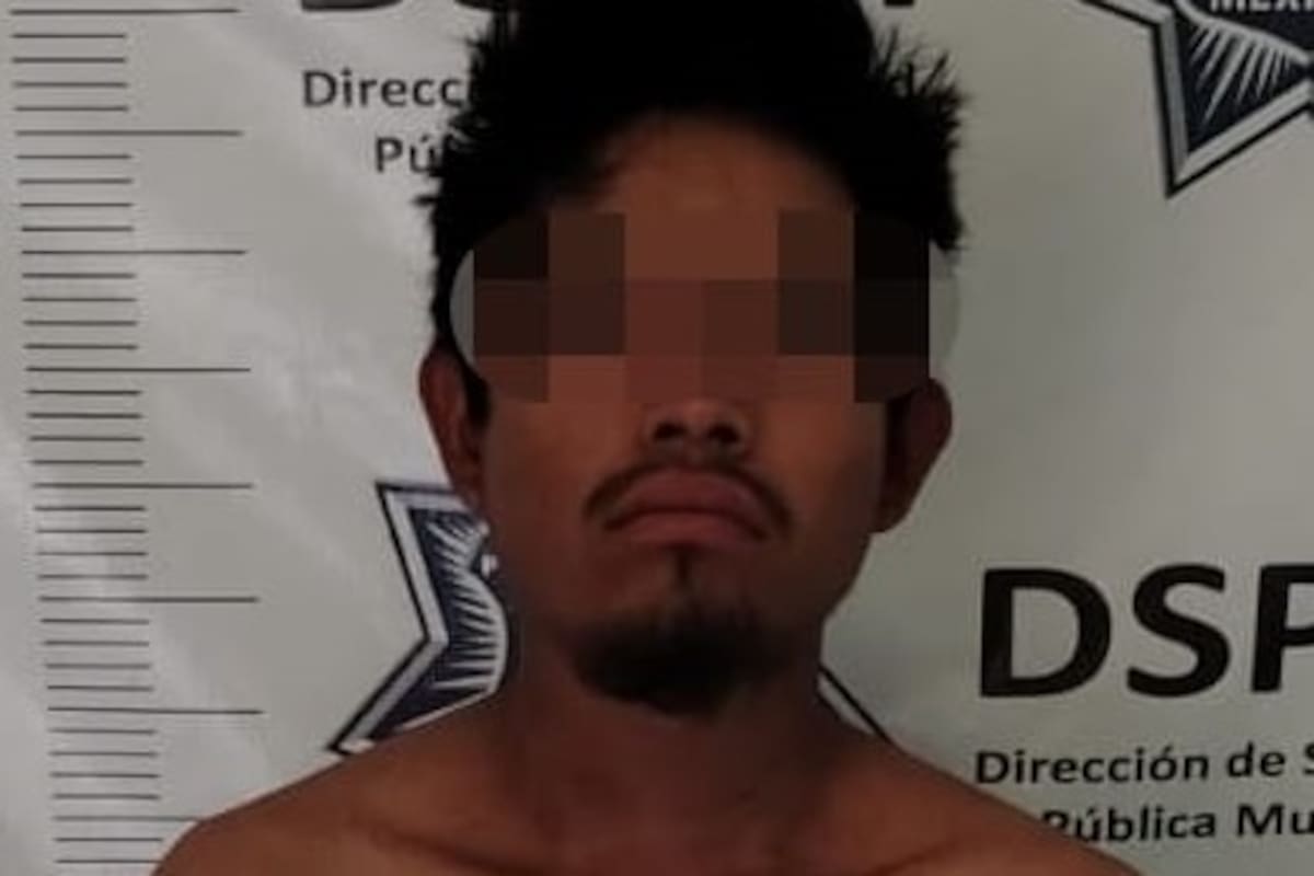 Se lanza con machete contra un policía; lo detienen en Pedregal Turquesa