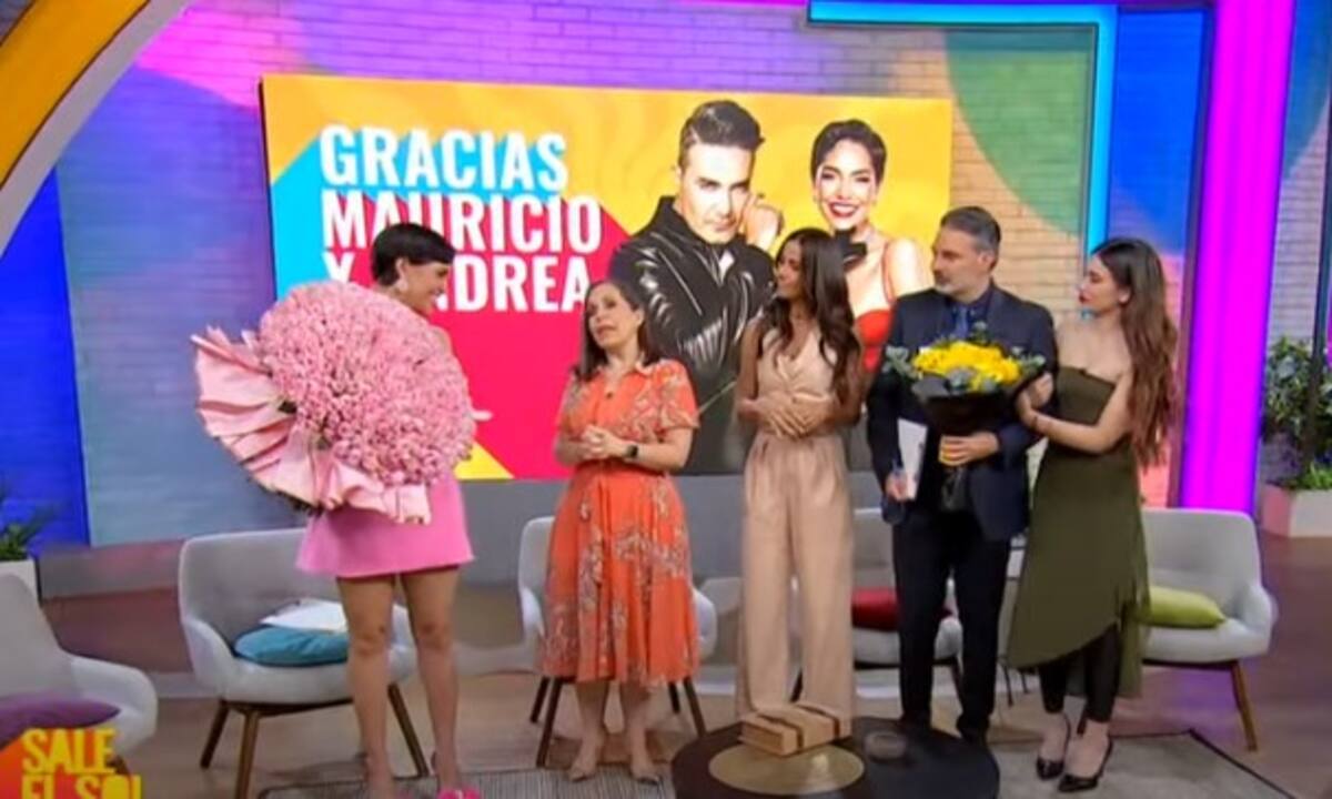 Mauricio Islas y Andrea Bazarte se despiden de “Sale el Sol” / Captura Youtube @ImagenEntretenimiento