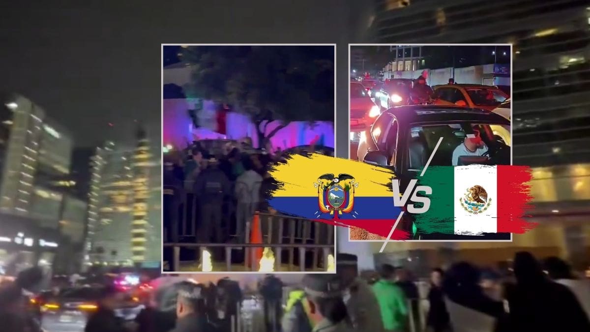 ¿Sabotaje? Afición mexicana se movilizó para hacer fiesta fuera del hotel donde se hospedaba Ecuador la noche antes del partido de dieciseisavos del Mundial 2026 y no se fueron hasta la madrugada
