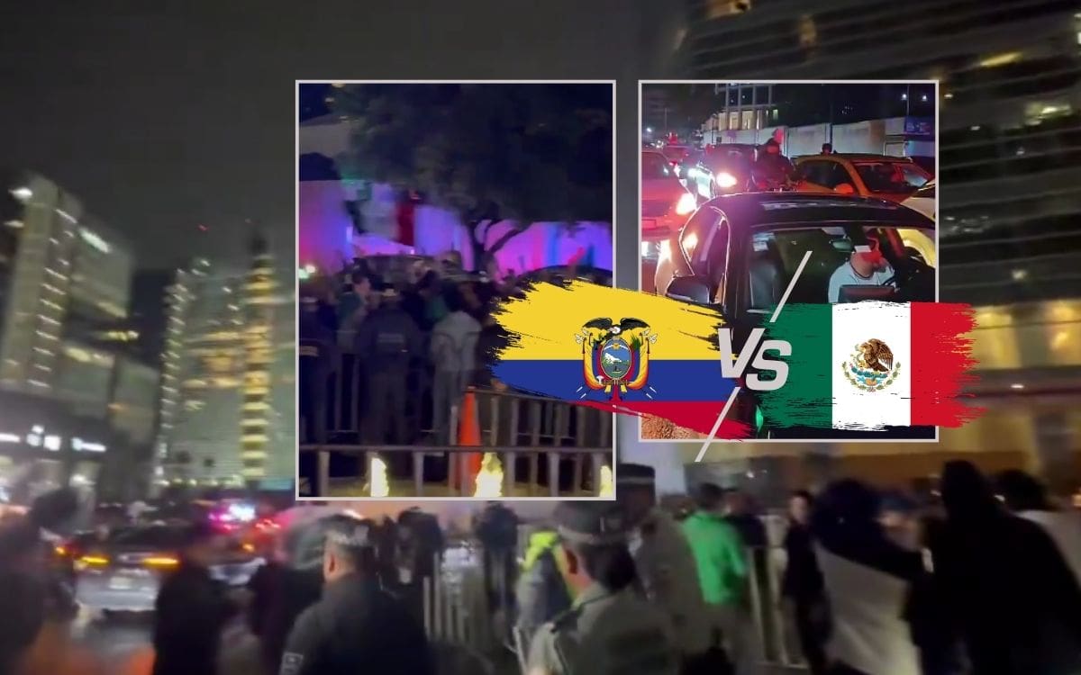 México vs Ecuador calienta desde la madrugada: aficionados hacen ruido afuera del hotel donde se hospeda la selección ecuatoriana antes del duelo eliminatorio. | Capturas de video (Redes sociales)/Canva