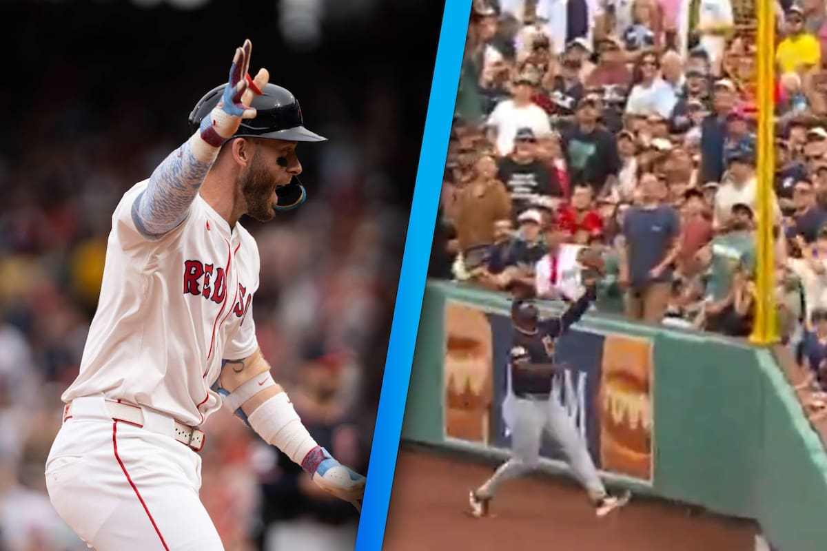 Trevor Story de los Red Sox bateó uno de los jonrones más extraños en las Grandes Ligas