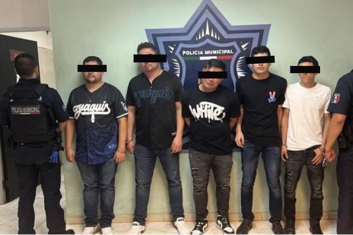 Siete detenidos por agredir a policías en Cajeme