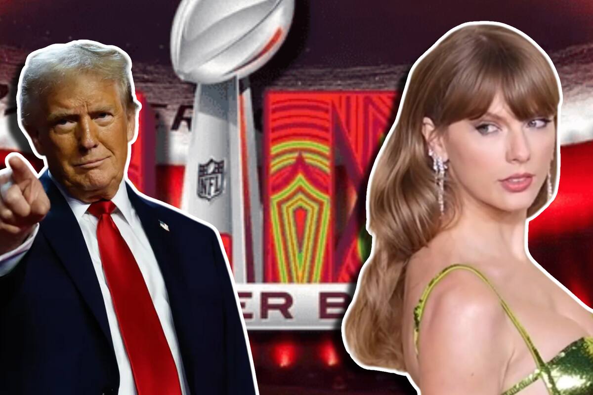 Taylor Swift y Donald Trump coinciden en el Super Bowl LIX