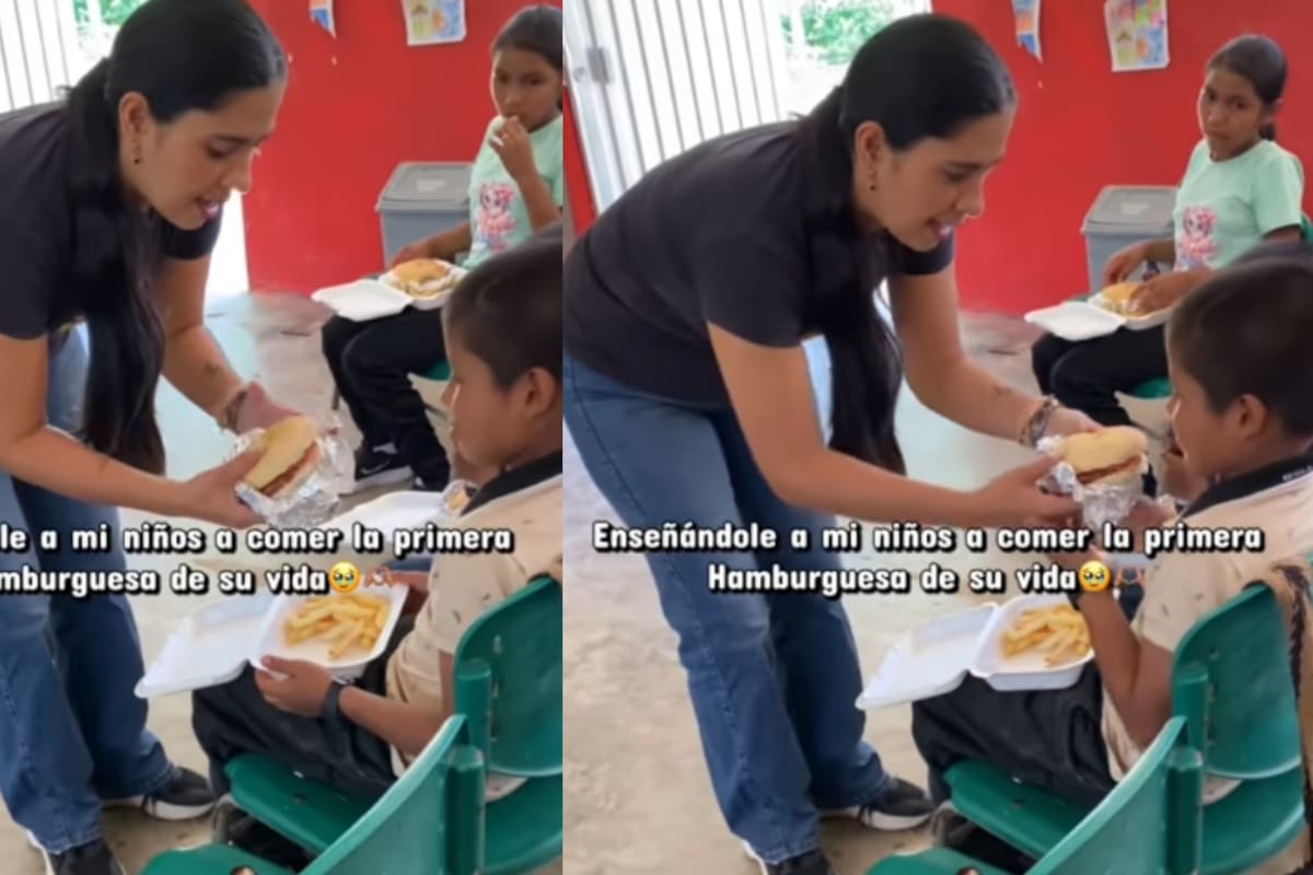 “Era la primera vez que probaban una”: Maestra de una zona rural les compra hamburguesas a sus alumnitos de bajos recursos