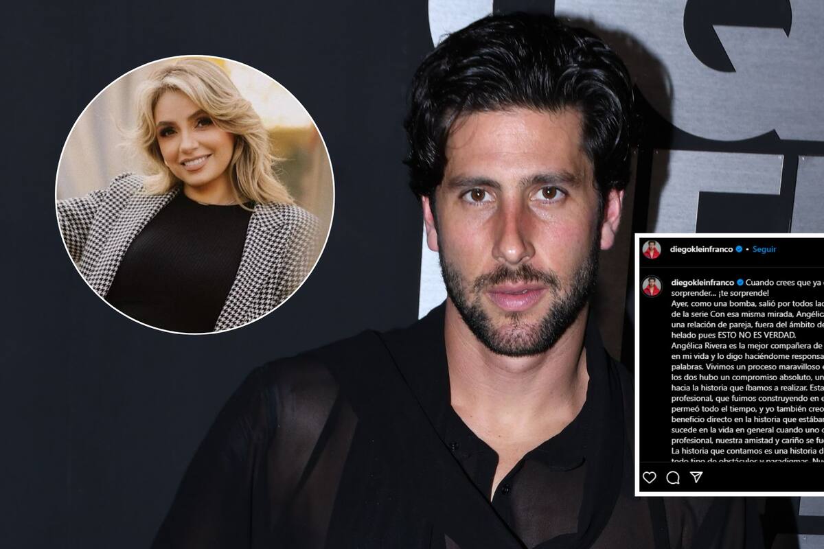 Diego Klein lanza comunicado desmintiendo romance con Angélica Rivera: “Si compartimos algún amor, es por la serie”
