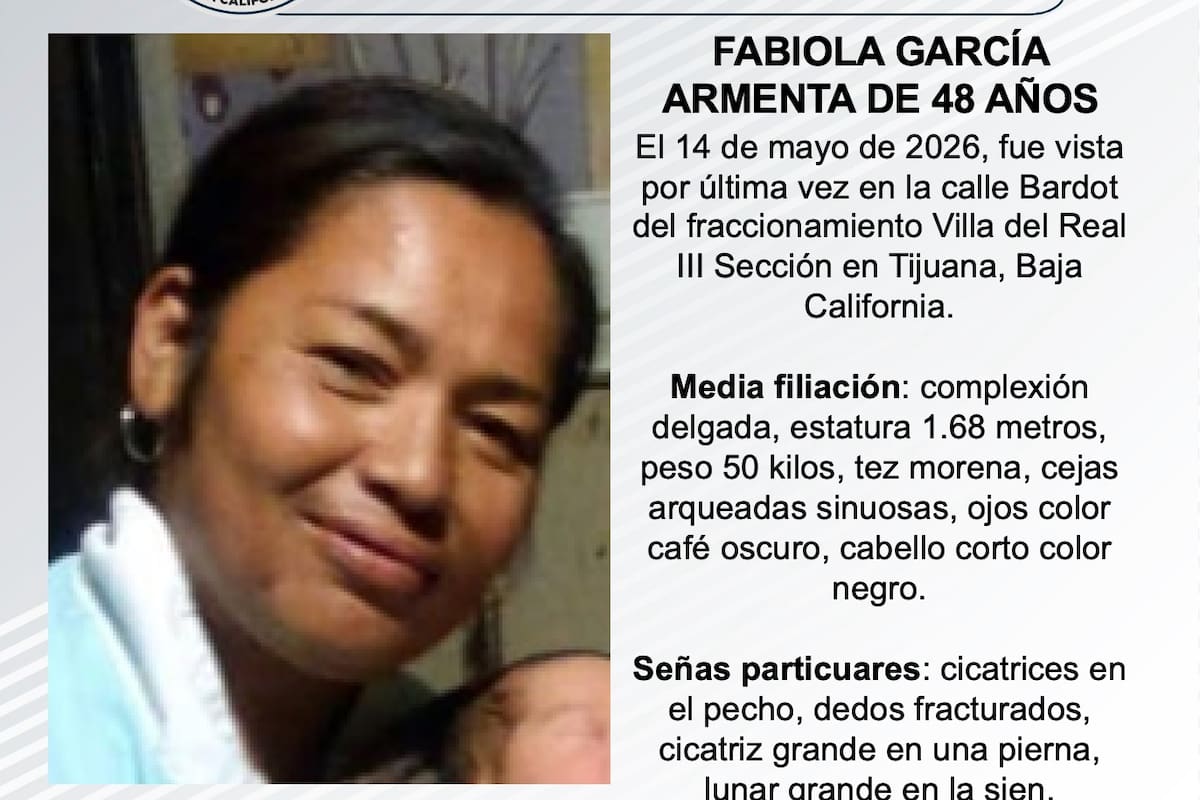 Se busca Fabiola García Armenta de 48 años de edad