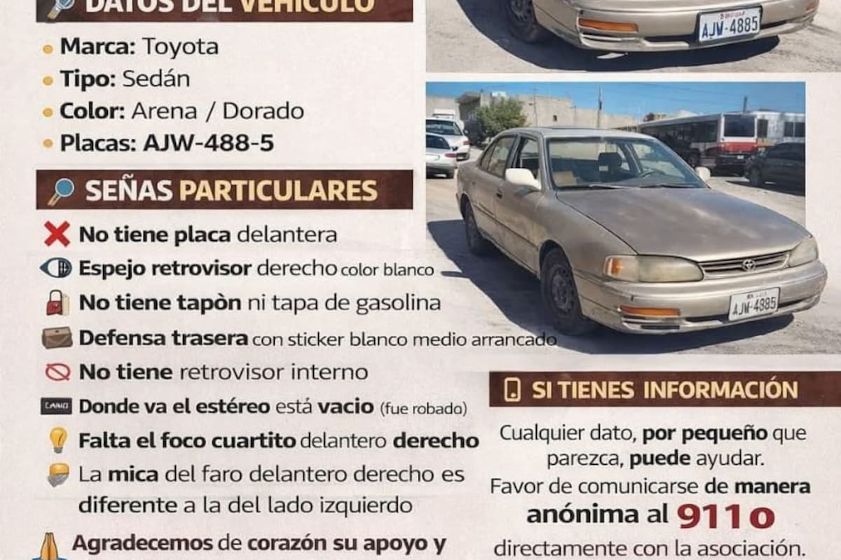 Les roban el carro con el que ayudan a las familias pobres de Tijuana
