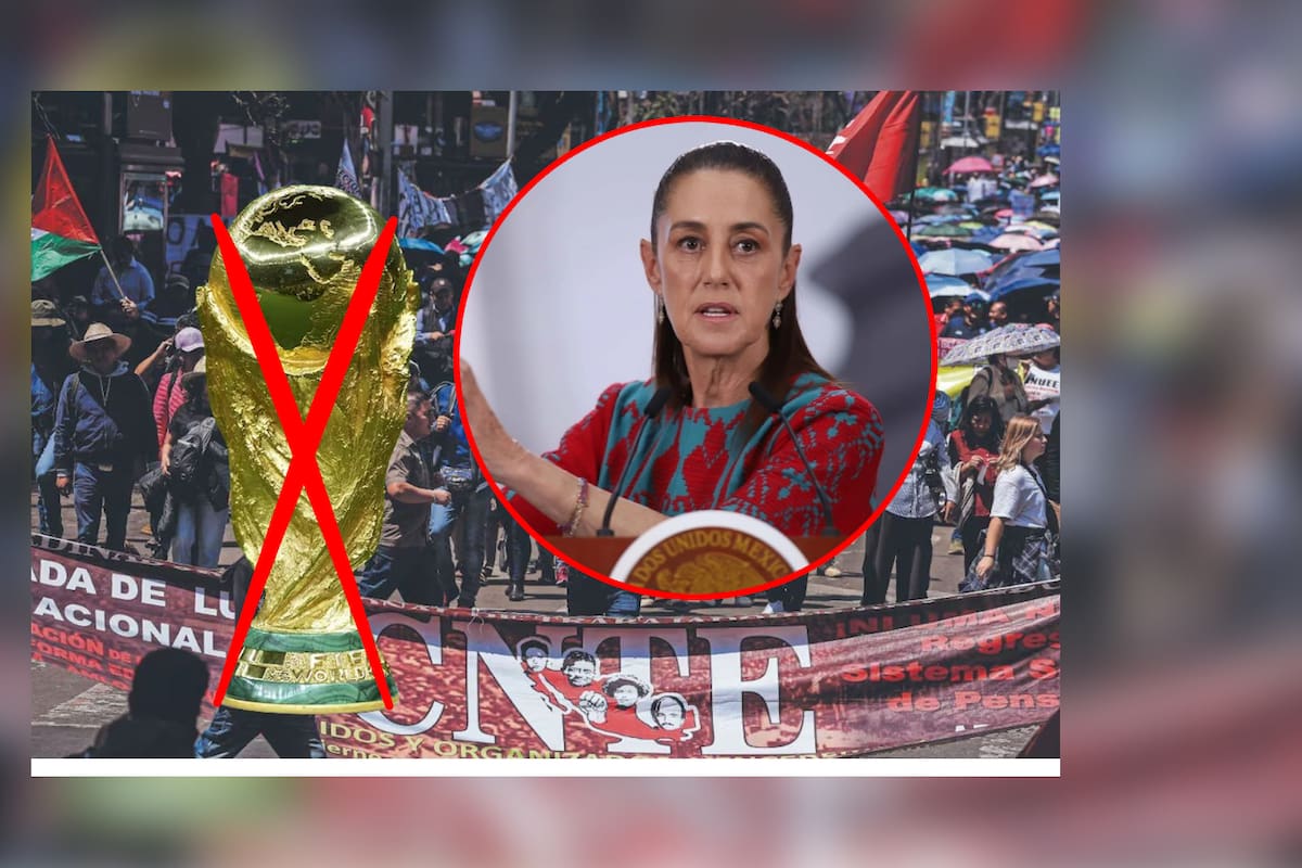 Sheinbaum recibió al CNTE en Palacio Nacional mientras amenazan con boicotear el Mundial 2026