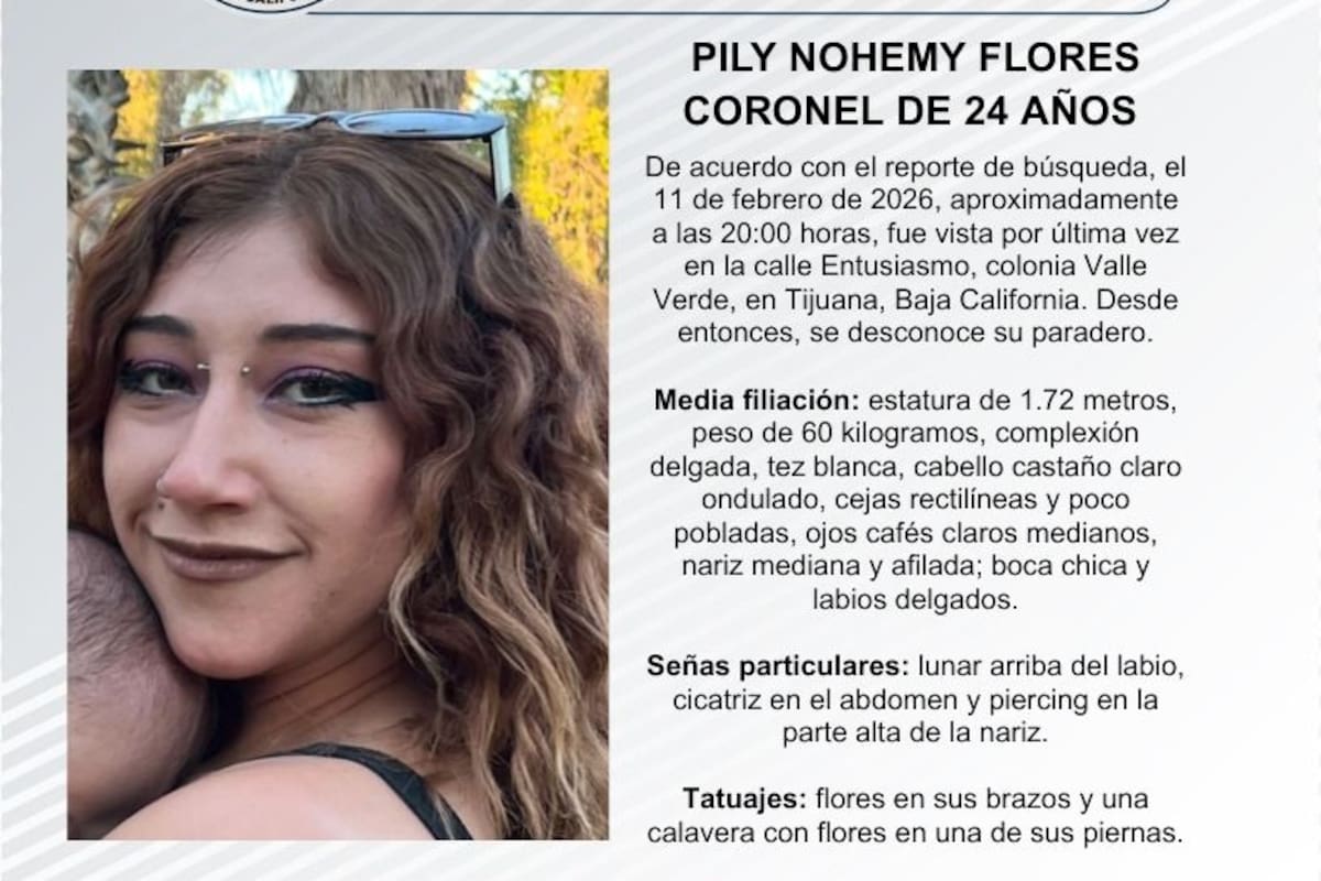 Se busca a Pily Nohemy Flores Coronel de 24 años