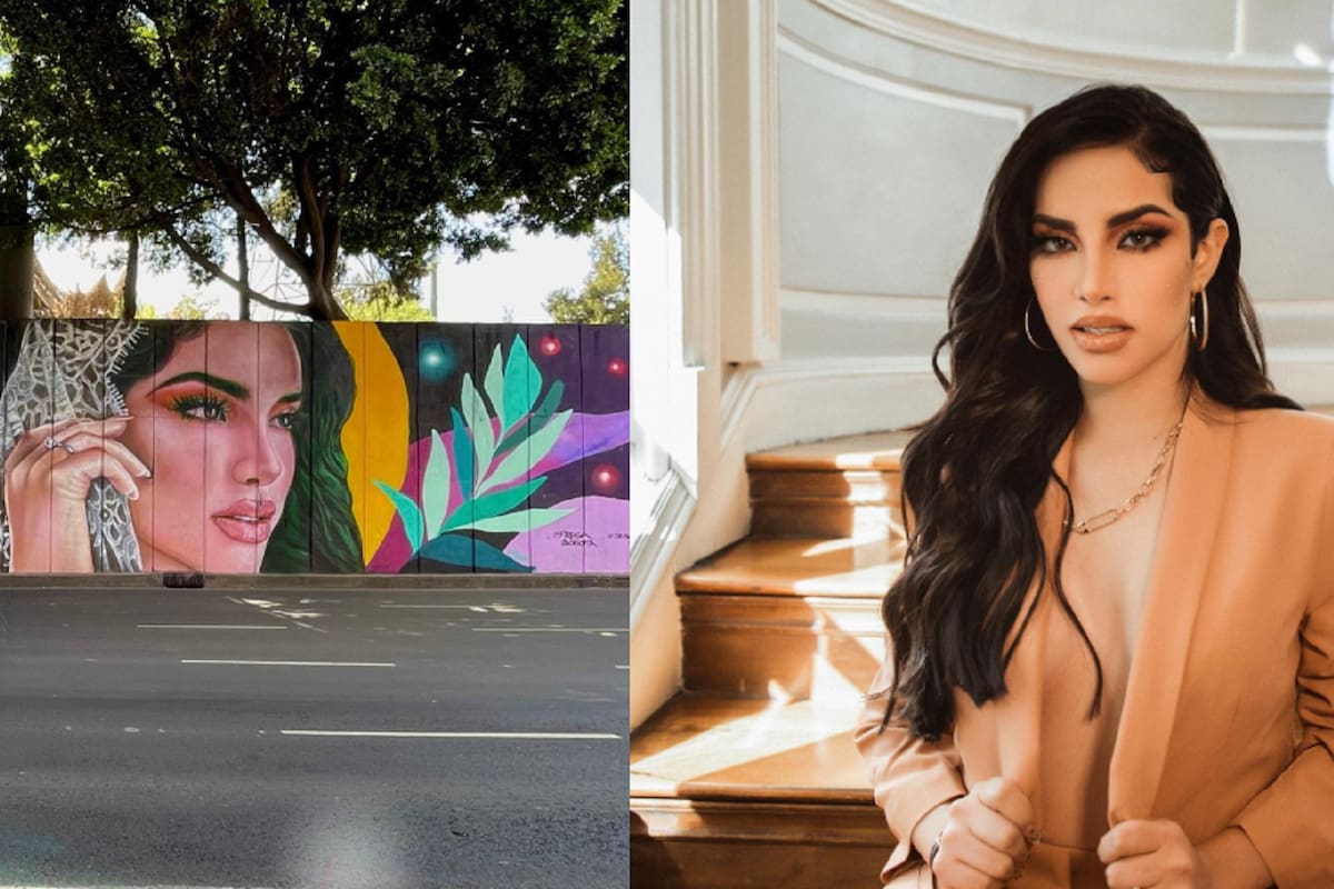Kimberly Loaiza protagoniza mural dedicado a las mujeres