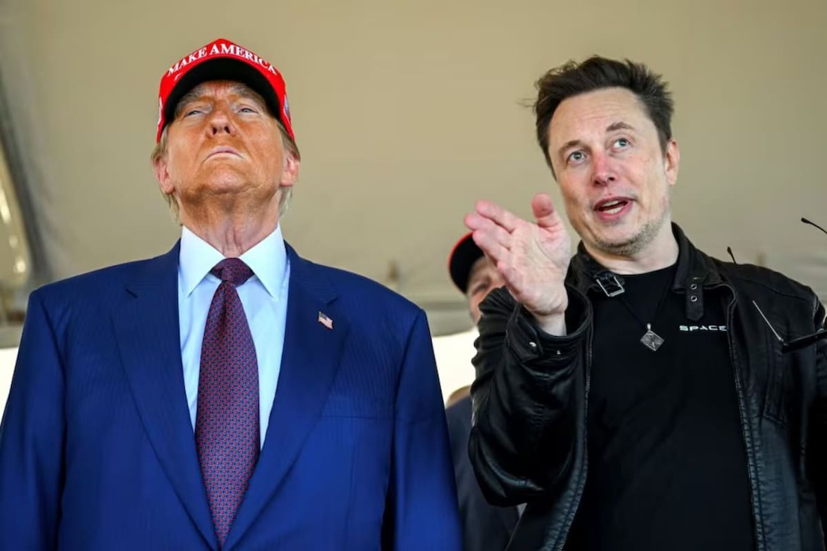 El presidente Donald Trump ha dejado de mencionar públicamente a Elon Musk desde finales de marzo. Foto: El Universal
