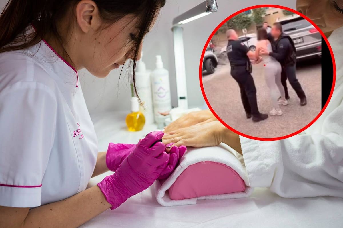 Mujer es arrestada por negarse a “pagar sus uñas”