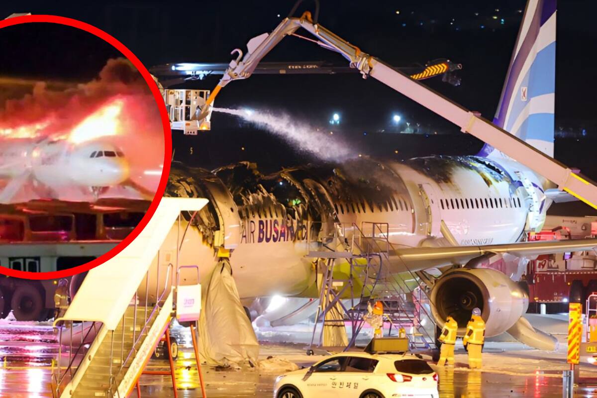 VIDEOS: Se prende en llamas avión en Corea del Sur con 176 pasajeros; reportan heridos