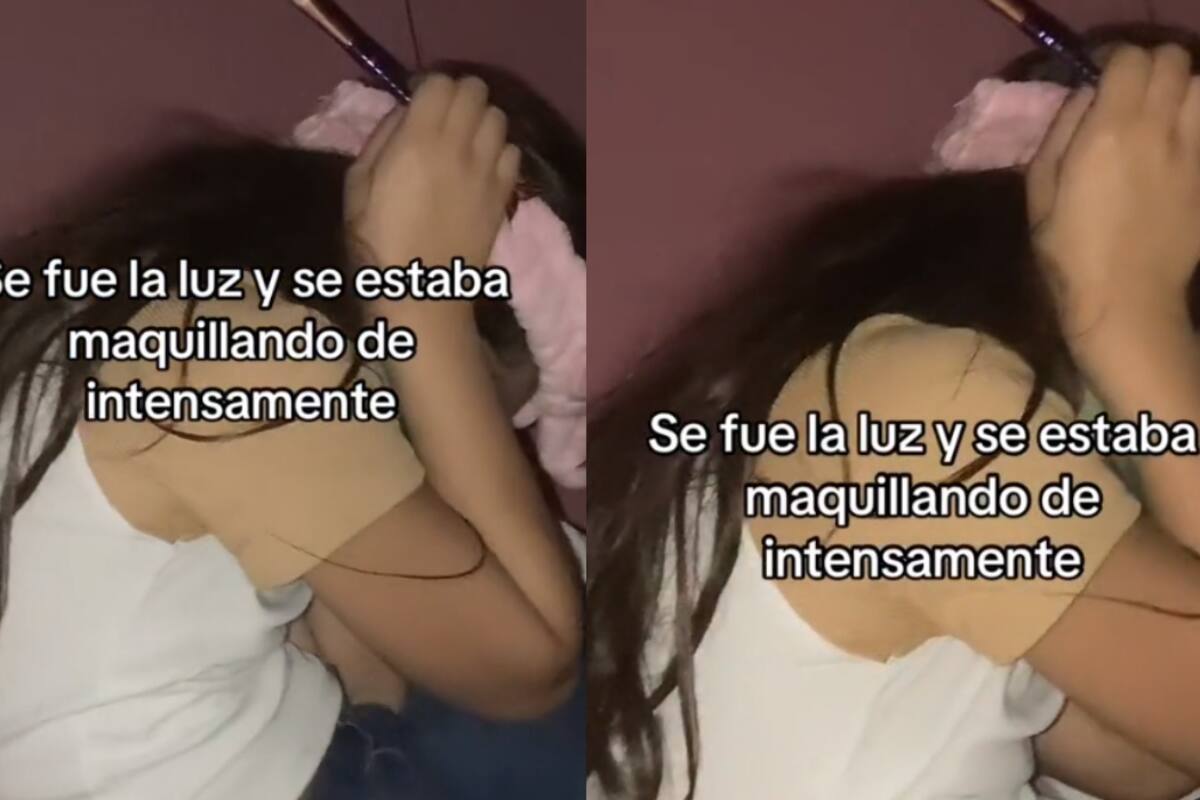 Joven se hacía un maquillaje inspirado en Intensamente cuando se fue la luz: así quedó