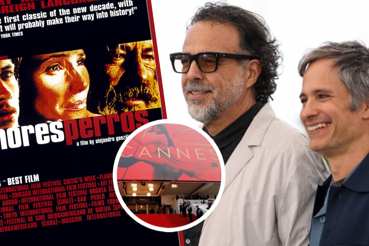 Alejandro González Iñárritu y Gael García Bernal celebran 25 años de Amores perros en el Festival de Cannes