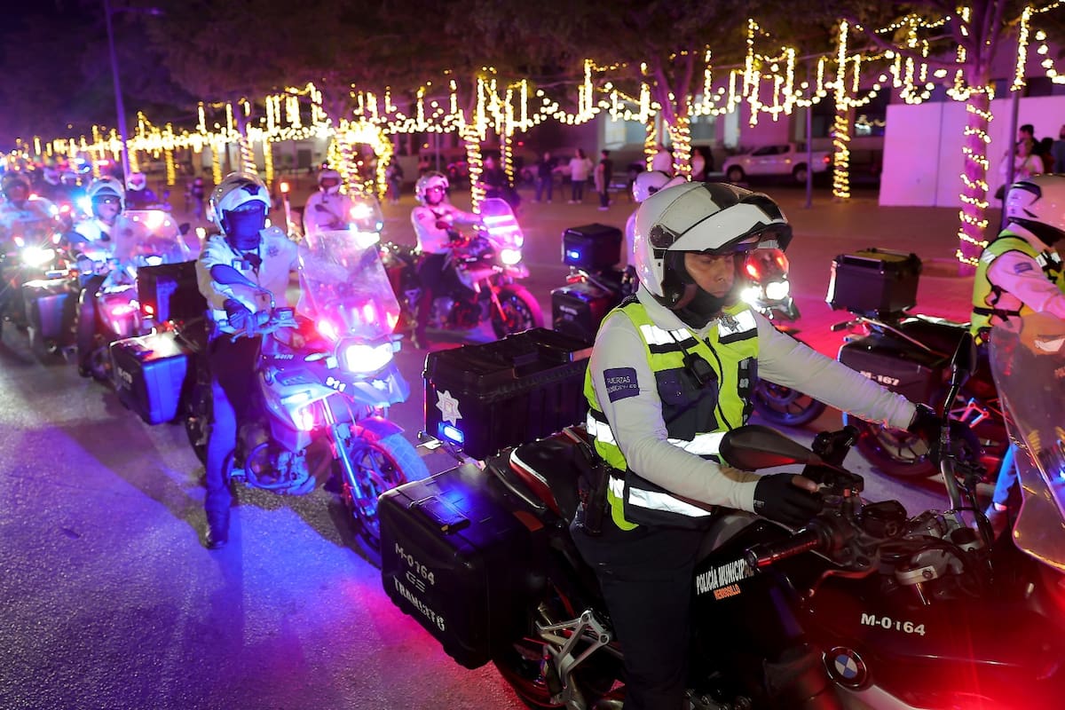 Policía de Hermosillo refuerza seguridad en Nochebuena con el Operativo Carrusel Navideño