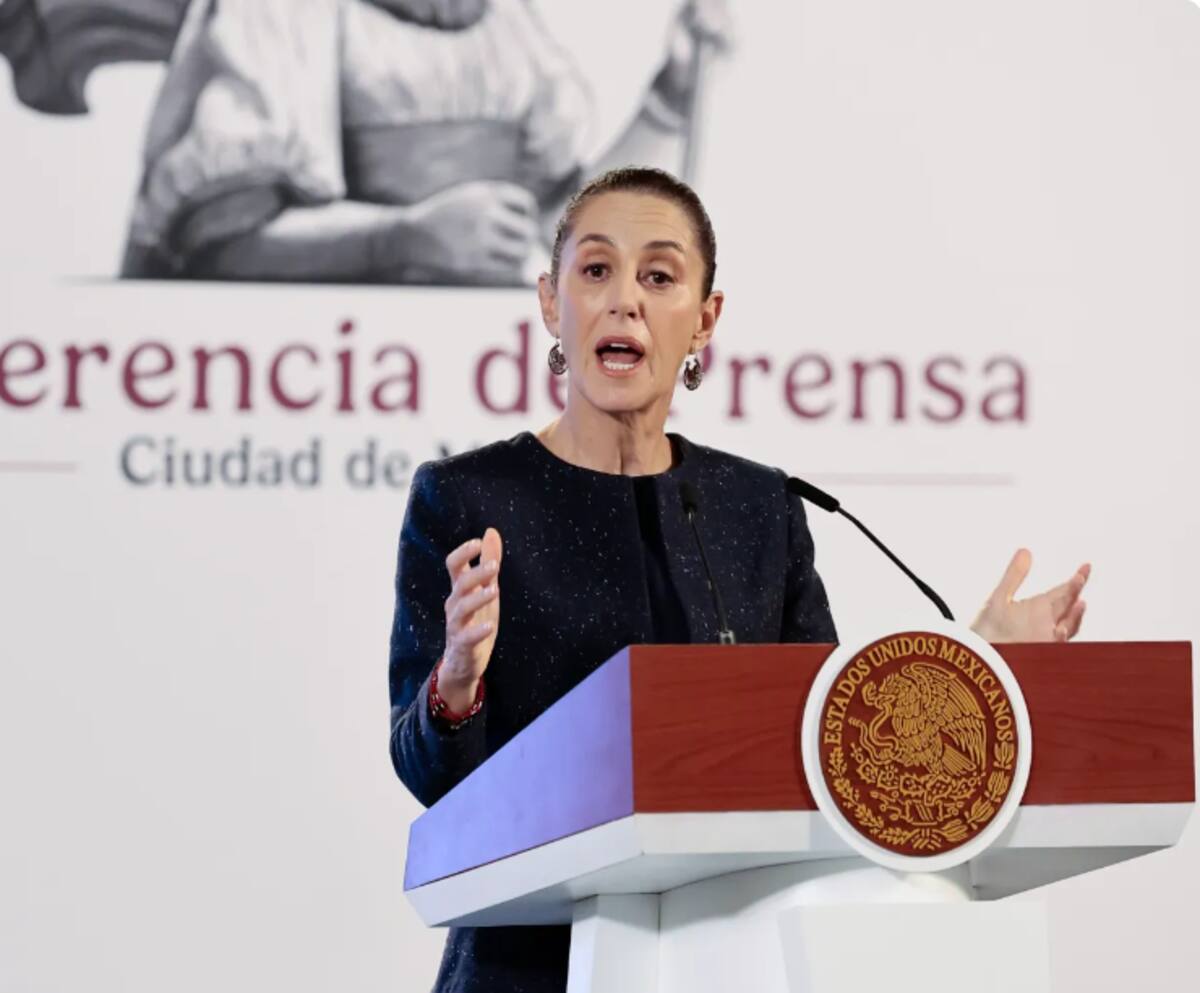 Claudia Sheinbaum en mañanera. / EFE.