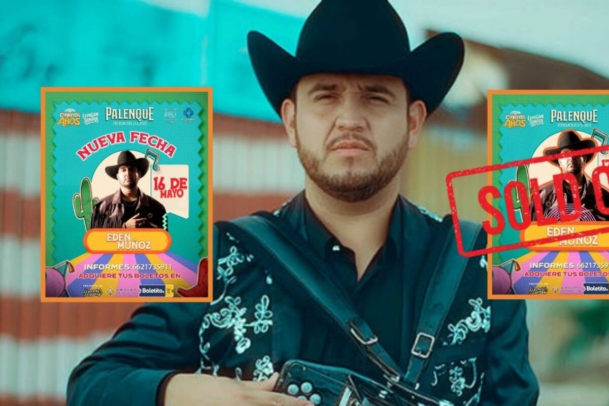 Confirman nueva fecha de Edén Muñoz en el Palenque de la ExpoGan Sonora