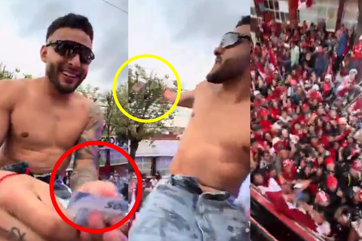 VIDEO: Alexis Vega es criticado por lanzar billetes de 500 pesos a seguidores de Toluca