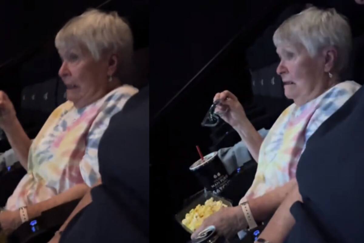 VIDEO: la reacción de esta abuela a los efectos especiales de una función 4DX en el cine se vuelve viral