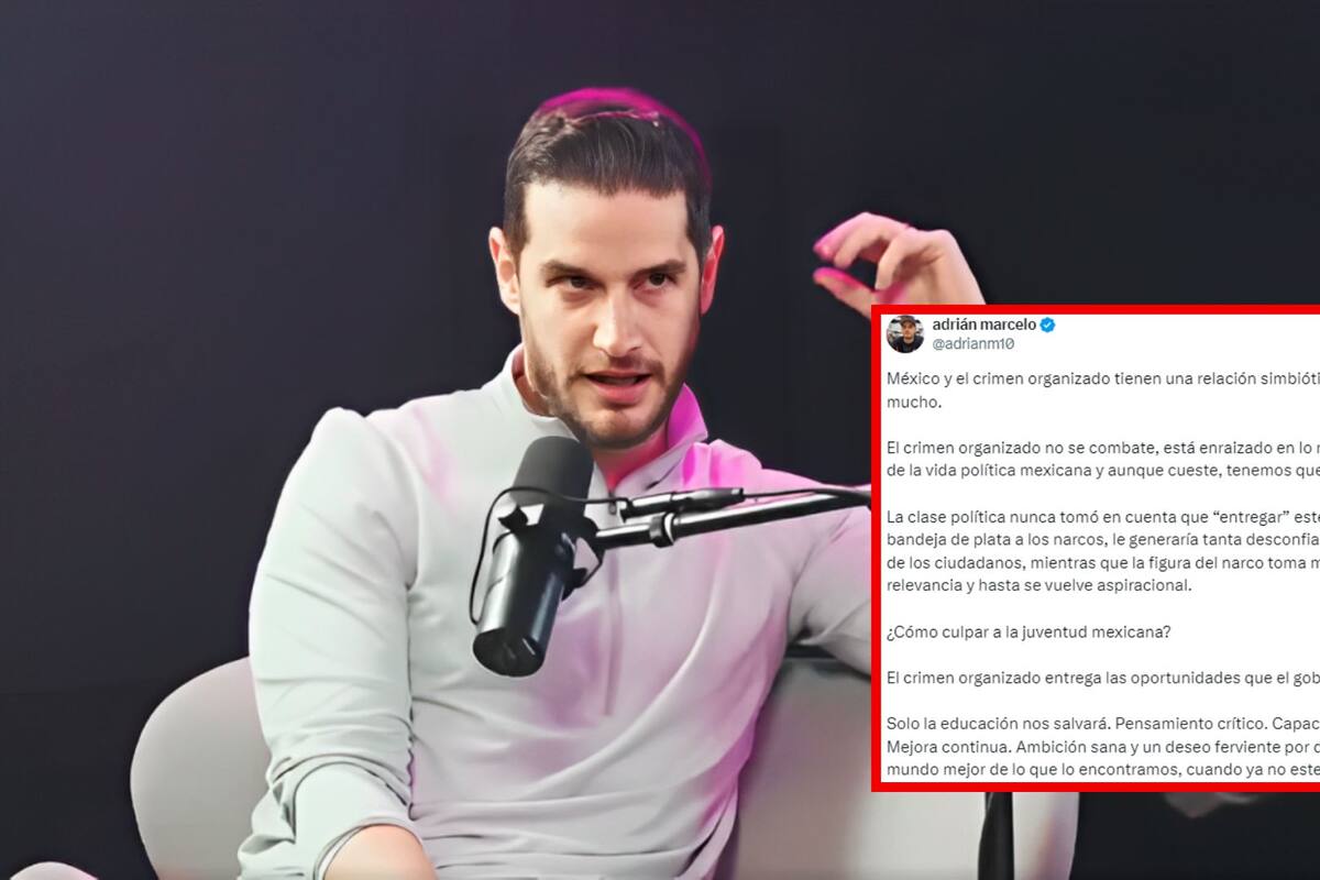 “El crimen organizado entrega las oportunidades que el gobierno no”: Adrián Marcelo reflexiona sobre el vínculo que, a su juicio, existe entre la delincuencia y política en México