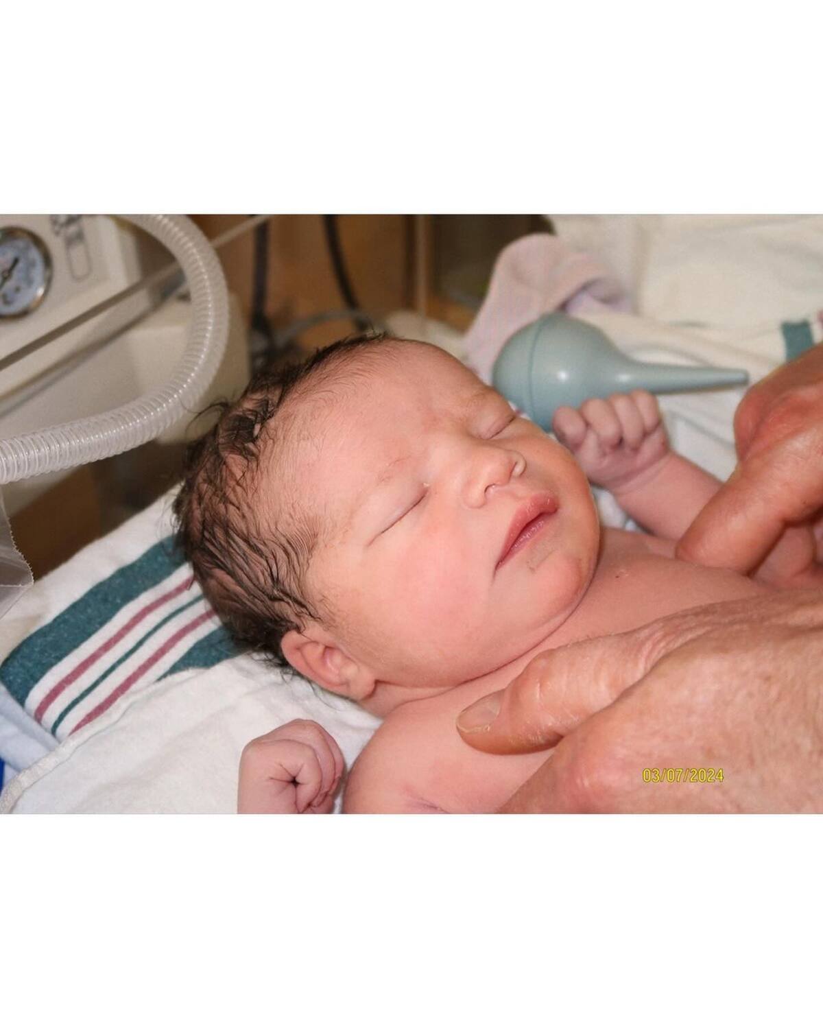 Giulia llegó al mundo.