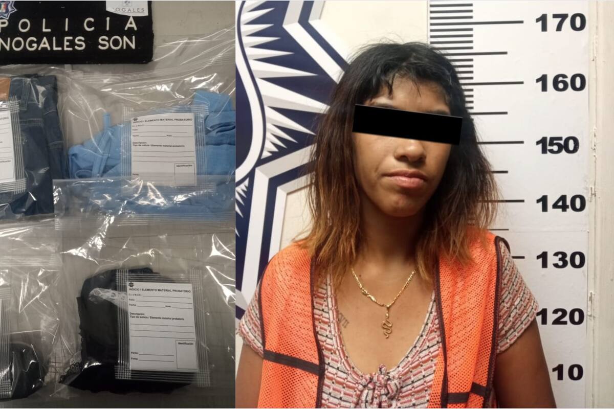 Nogales: Capturan mujer por robo en la tienda Coppel