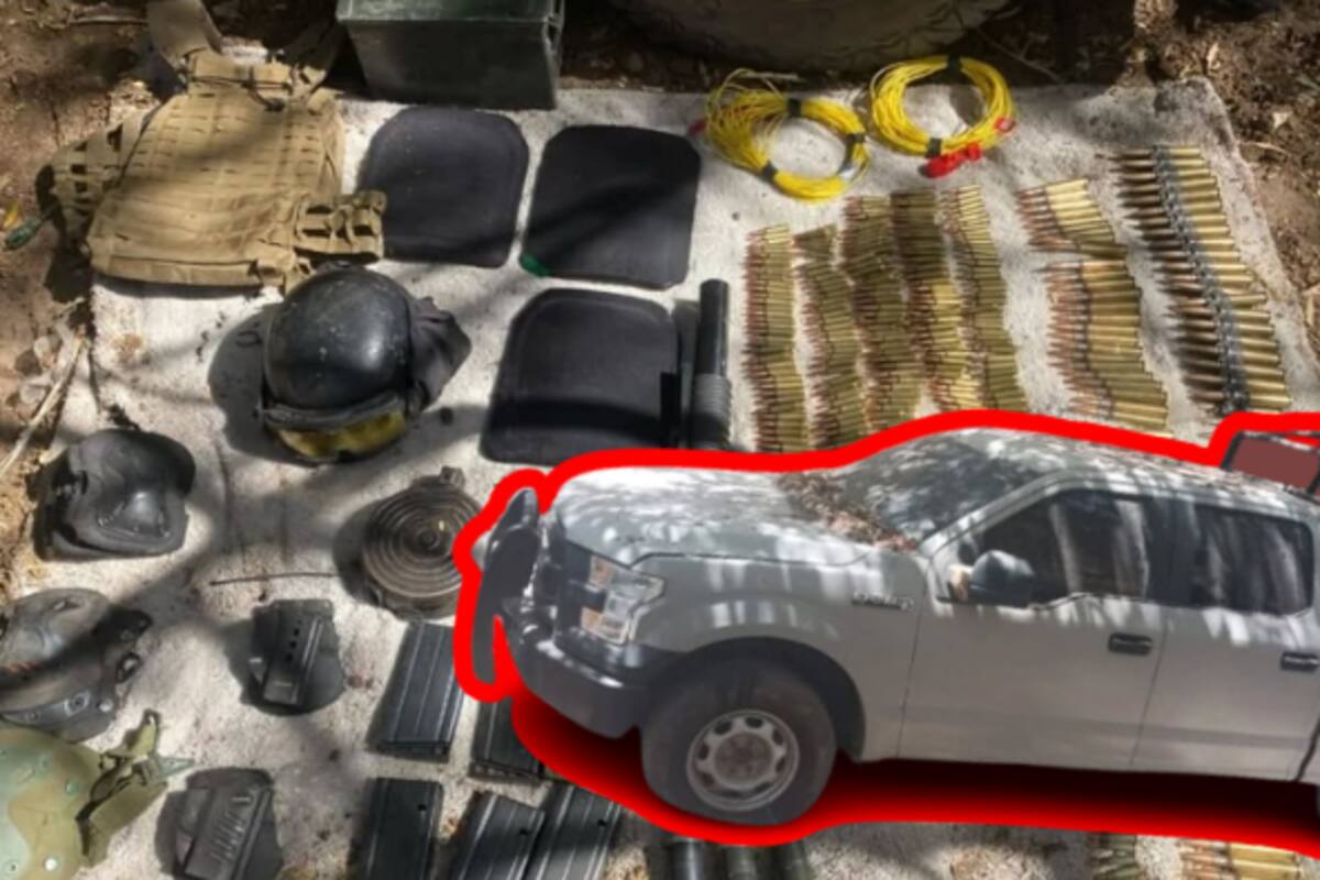Aseguran armas, explosivos y equipo táctico en operativo interinstitucional en Elota, Sinaloa
