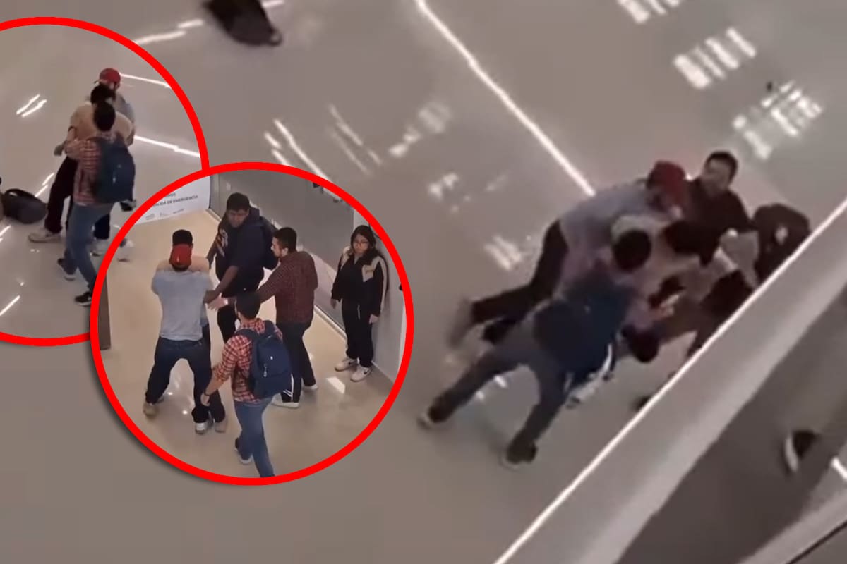 VIDEO: Captan el momento en que alumnos de la UANL defienden a su compañera por supuesto acoso de su expareja en el mismo campus