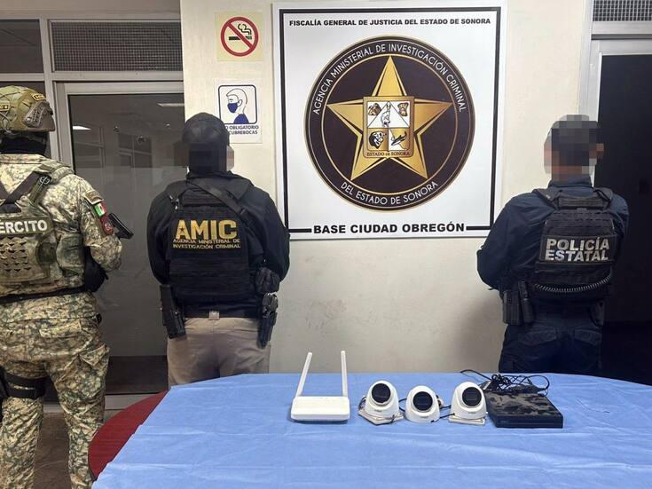 Aseguran cámaras de videovigilancia irregulares en distintos puntos de Cajeme