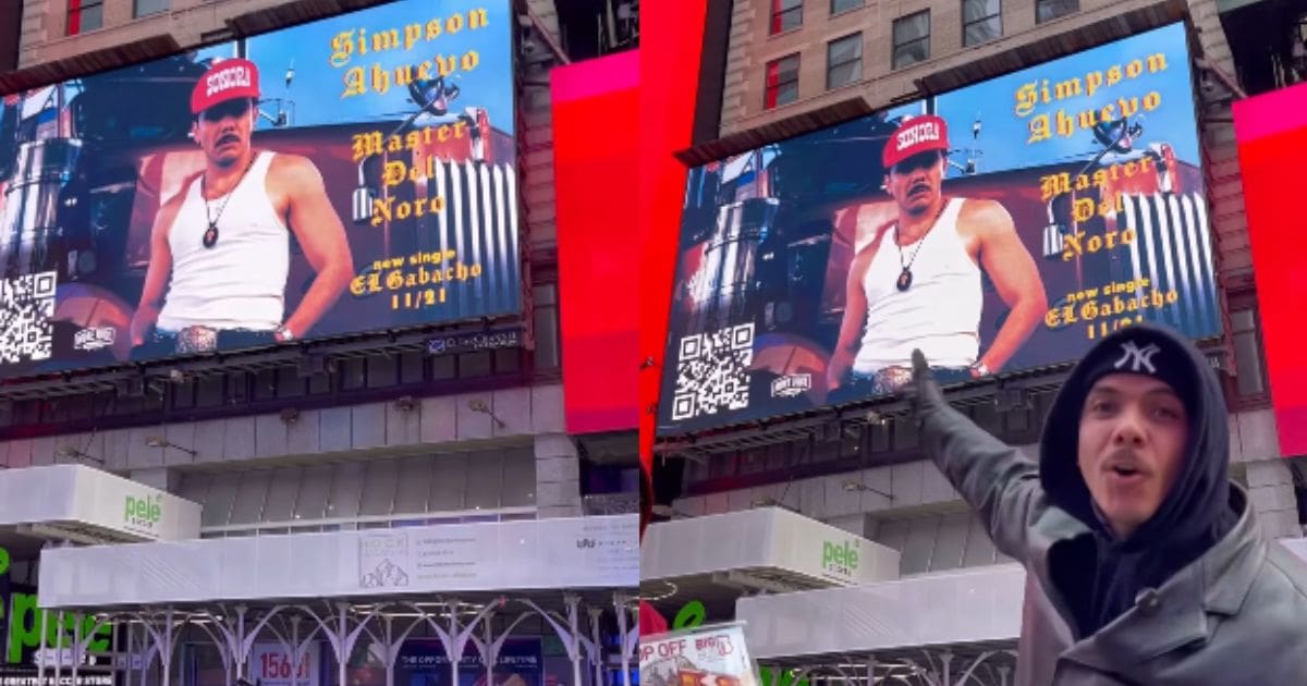 Ahuevo Bird El rapero sonorense, Simpson Ahuevo, conquista Times Square con su ...