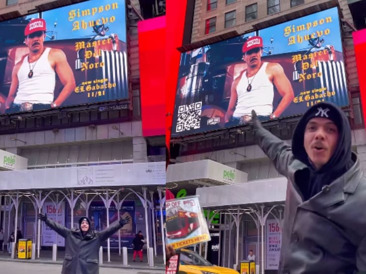 El rapero sonorense, Simpson Ahuevo, conquista Times Square con su nuevo álbum “Somos Noro”