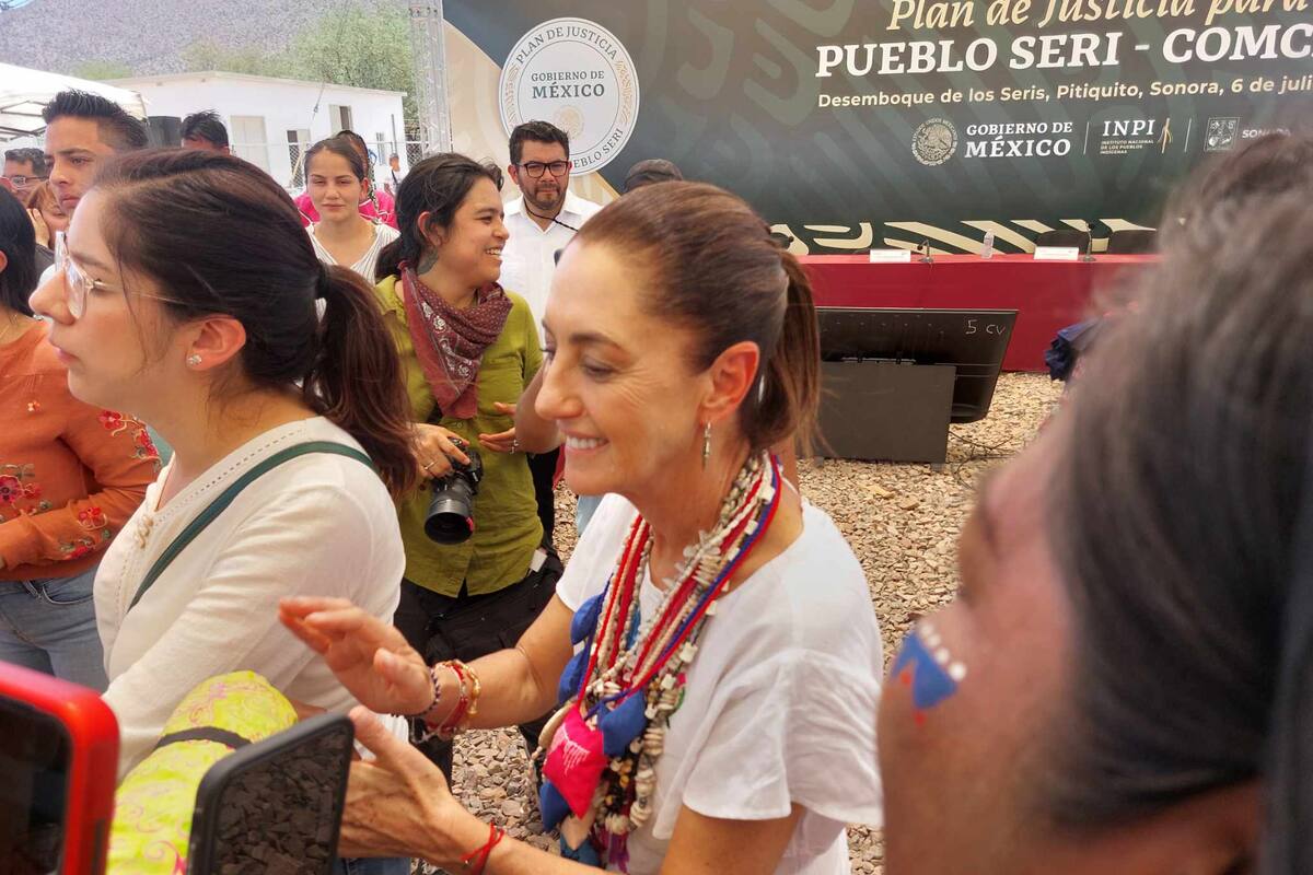 Sheinbaum se compromete a continuar con Plan de Justicia Seri